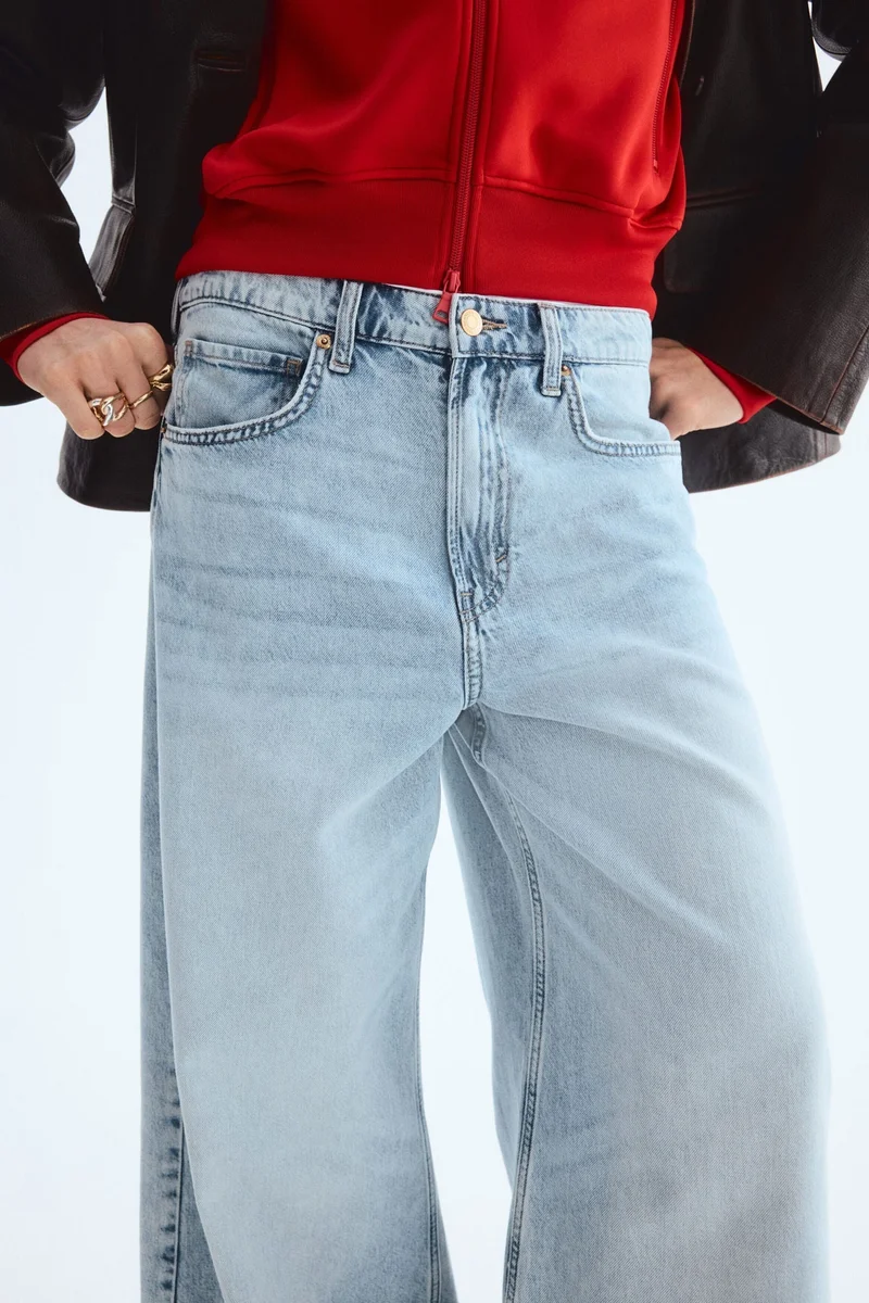 H&M Wide High Waist Jeans