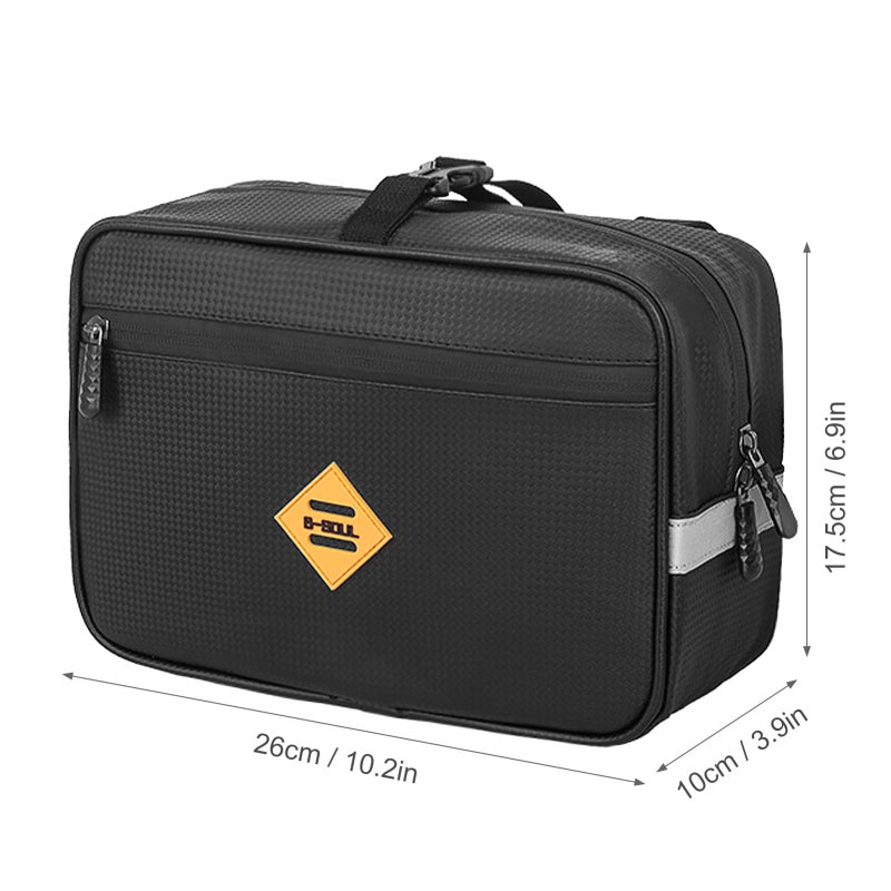 B-SOUL 2 Pack 4.5L Bicycle Rear Rack Bag Waterproof Bike Handlebar Bag Cycling Pannier for Bicycle Motorcycle Electric Bike - Image 2