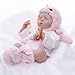 Cloveray Reborn Baby Dolls 20 Inch Real Baby Dolls That Look Real Full Body Vinyl Girl Doll in Pastel Pink Outfit with Hat Boots Lifelike Newborn with Accessories Gift for Girls Ages 3 - Image 2