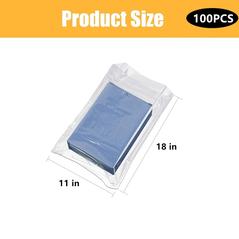 Simidobook 100-Pack Shoe Shrink Wrap Bags - 11x18 Inches Sneaker Heat Shrink Wrap for Men & Women - Shoe Organizer Bags to Prevent Sole Yellowing & Keep Dust Away (100) - Image 2
