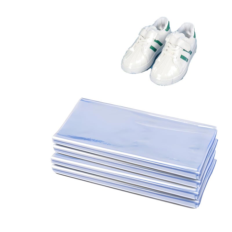 Simidobook 100-Pack Shoe Shrink Wrap Bags - 11x18 Inches Sneaker Heat Shrink Wrap for Men & Women - Shoe Organizer Bags to Prevent Sole Yellowing & Keep Dust Away (100) - Image 1