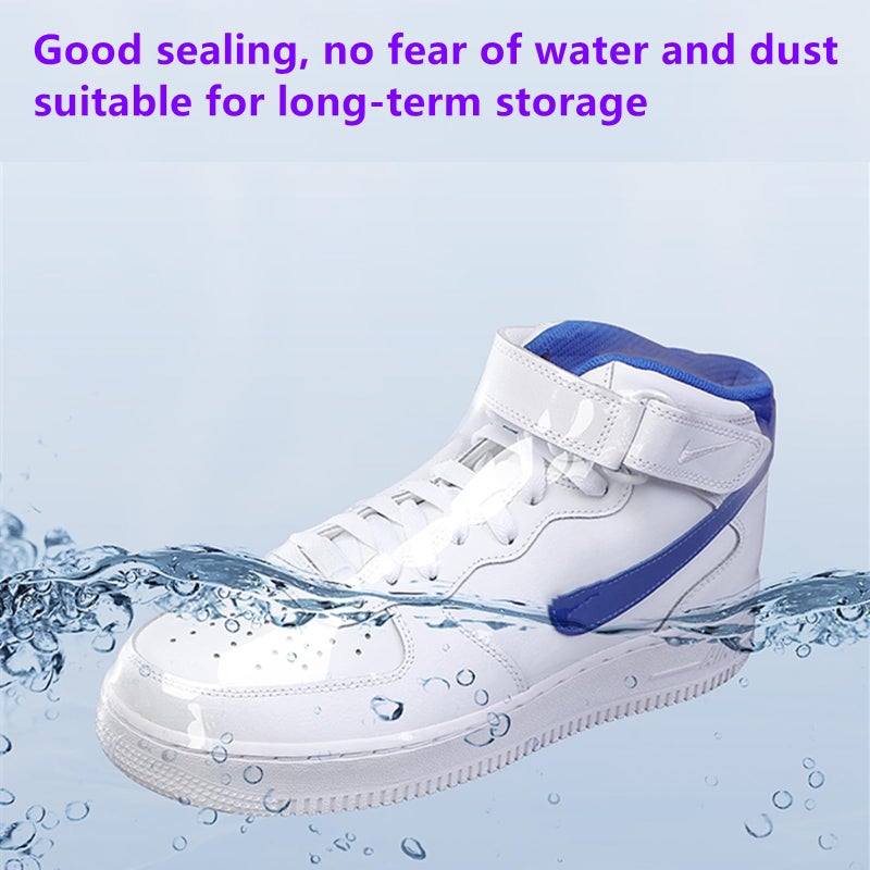 Simidobook 100-Pack Shoe Shrink Wrap Bags - 11x18 Inches Sneaker Heat Shrink Wrap for Men & Women - Shoe Organizer Bags to Prevent Sole Yellowing & Keep Dust Away (100) - Image 4