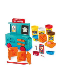 Cra-Z-Art Cra-Z-Art Softee Dough Pet Care Vet Mobile Playset, Modeling Dough Play Toy for Kids Ages 3 Years and Up  - Image 3