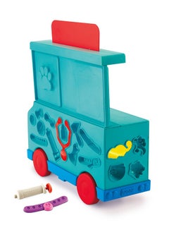 Cra-Z-Art Cra-Z-Art Softee Dough Pet Care Vet Mobile Playset, Modeling Dough Play Toy for Kids Ages 3 Years and Up  - Image 5