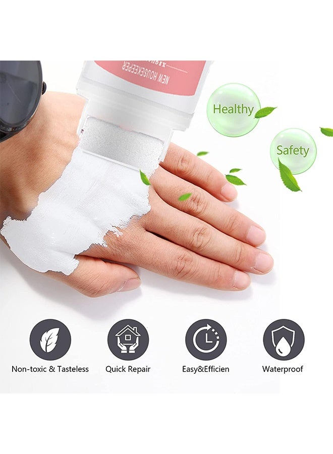 XIGUANJIA Small Roller-Multi Color Mini Paint, Portable DIY Decoration Wall Repair Roller Latex Paint, Fill Quick, Water Proof Removing Wall Stains, Environmentally Friendly White Latex Paint - 100G - Image 4