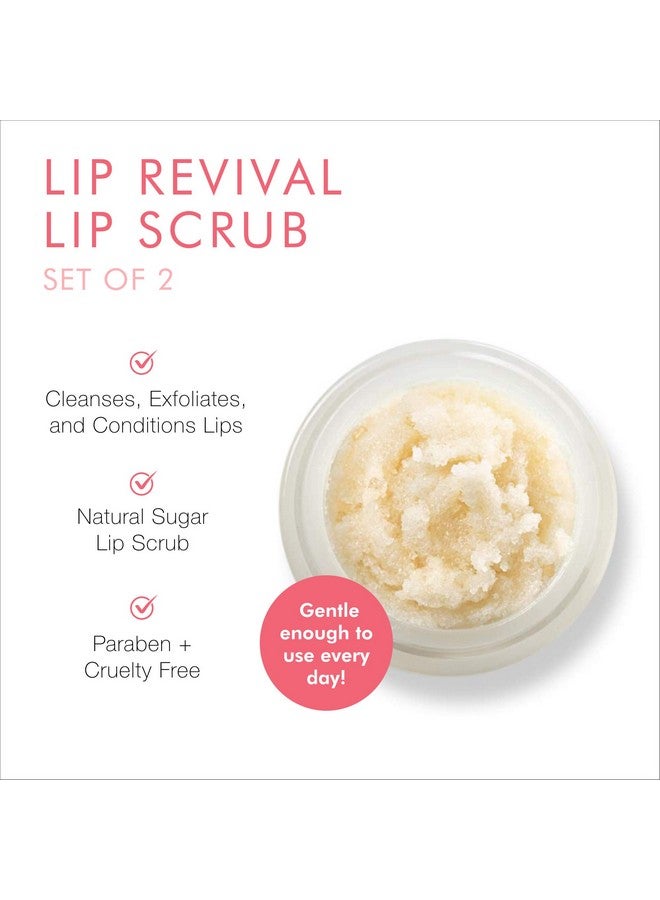 Beauty For Real Lip Revival Set Of 2 Includes Orange Spice & Spearmint Exfoliating & Hydrating Sugar Lip Scrub For Dry Chapped Or Lipstickstained Lips With Essential Oils Organic Vegan - Image 2