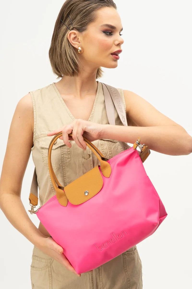 يونايتد كولورز أوف بينتيون Benetton Women's Handbag Fuchsia-Camel BNT1358