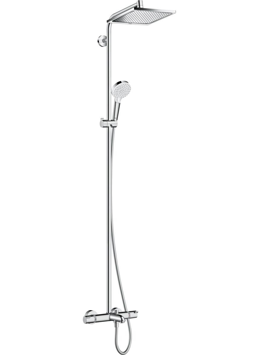Hansgrohe Crometta E Shower Column 240 1 Jet with Bathroom Thermostat - HNG27298000 