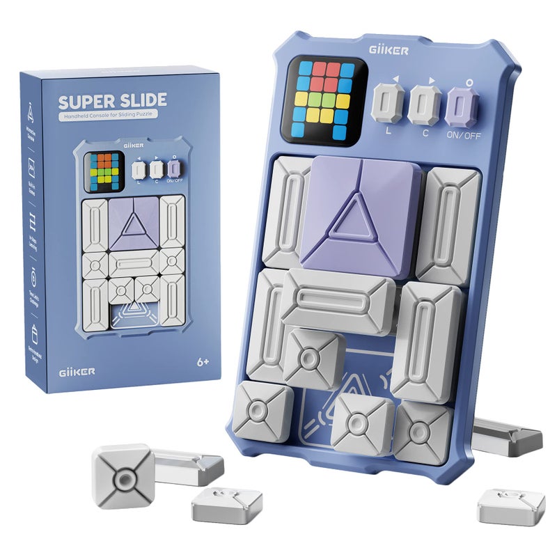 GiiKER Super Slide Puzzle Games Original 500 Challenges Brain Teaser Puzzle Toys for Kids Travel Games Birthday Gifts Easter Stocking Stuffers for Boys Girls Activities for Road Trips Lavender - Image 2