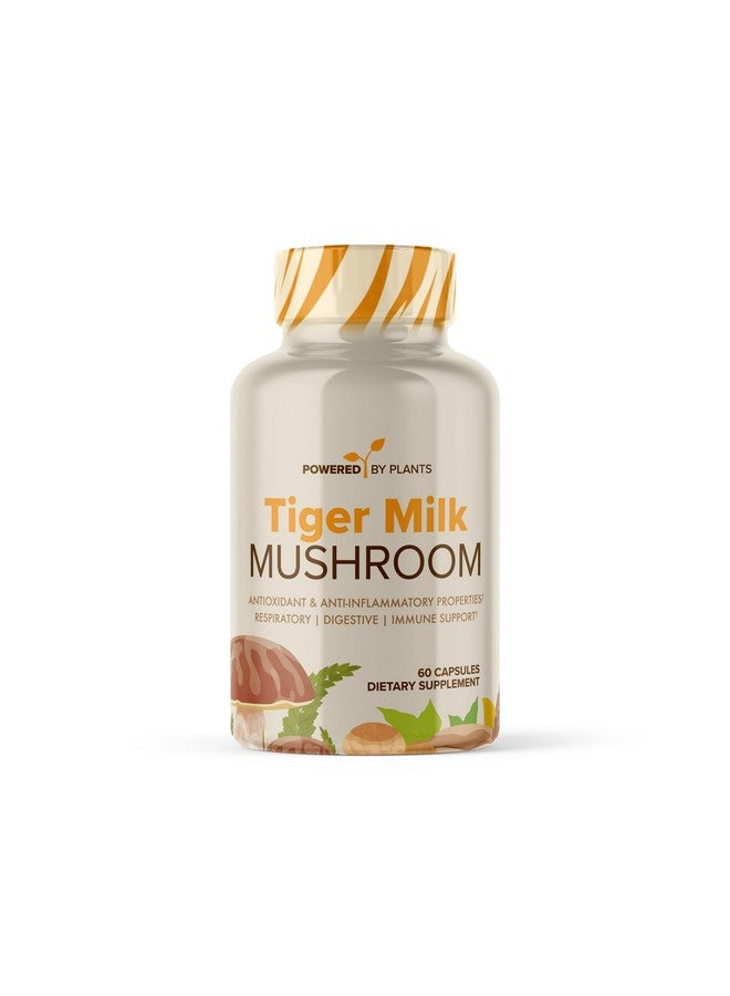 Tiger Milk Mushroom Supplement 500mg (Lignosus Rhinocerus) | Supports Lungs & Respiratory Health - Herbal Extract - Lung Respiratory Immune Support | Non-GMO, Vegan, Organic | 60 Servings - Image 1