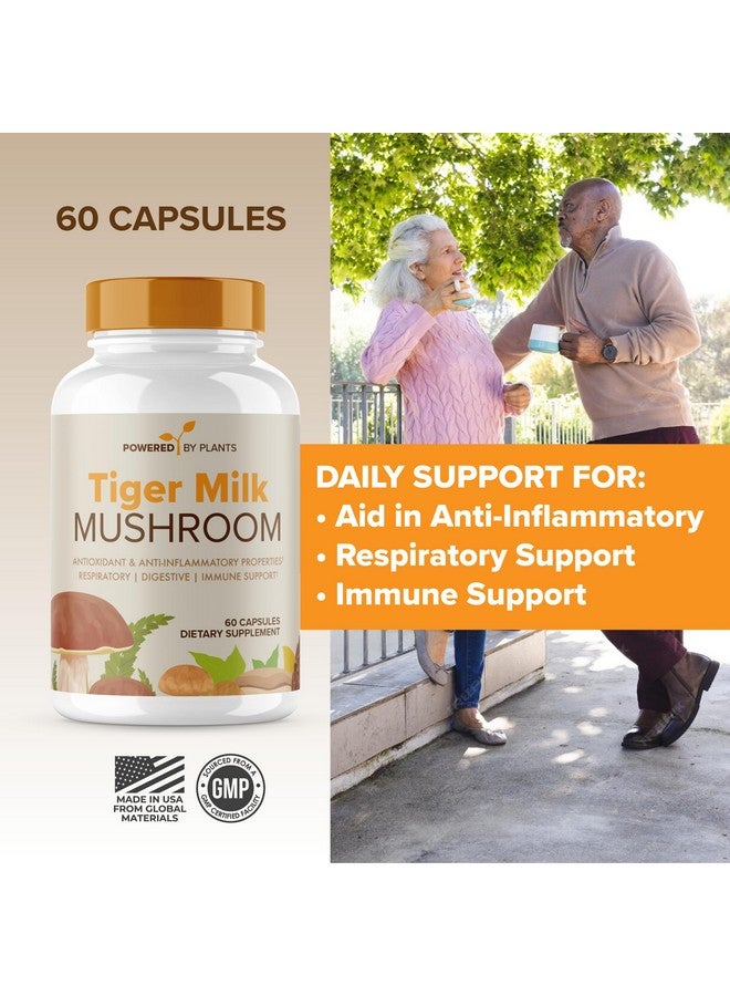 Tiger Milk Mushroom Supplement 500mg (Lignosus Rhinocerus) | Supports Lungs & Respiratory Health - Herbal Extract - Lung Respiratory Immune Support | Non-GMO, Vegan, Organic | 60 Servings - Image 5
