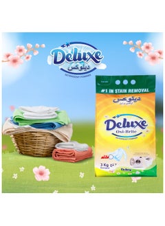 Deluxe Deluxe Oxi Brite Detergent Washing Powder 3kg Fresh Scent  - Image 2