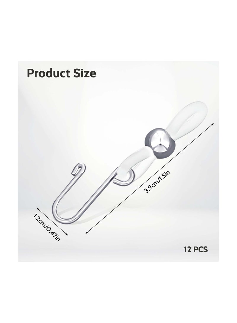 Zipper Holder Upper for Jeans, 12PCS Clasp Gadget to Keep Pants Zipper up, Stretch Removable Zipper Puller Silicone Hook for Jeans Zipper and Button, Hook for Skirt Zipper and Button  - Image 2