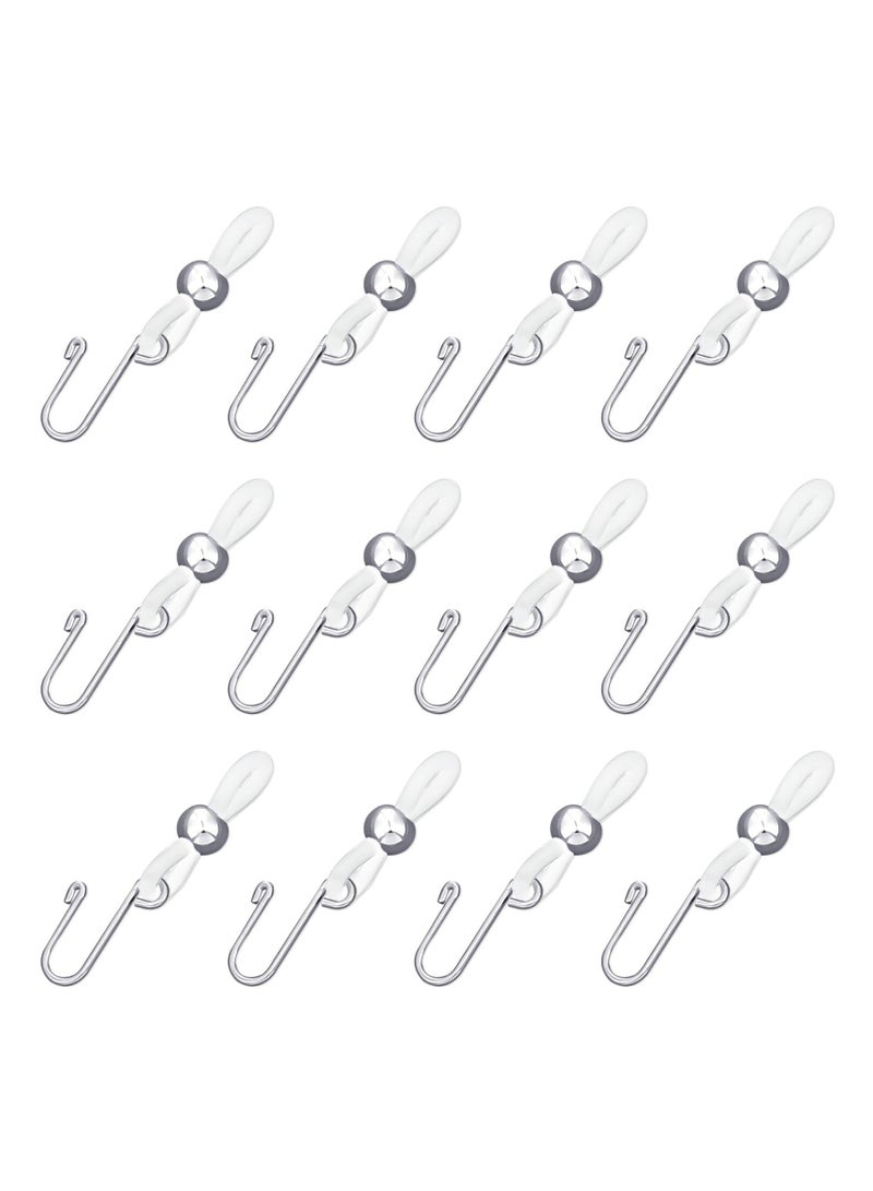 Zipper Holder Upper for Jeans, 12PCS Clasp Gadget to Keep Pants Zipper up, Stretch Removable Zipper Puller Silicone Hook for Jeans Zipper and Button, Hook for Skirt Zipper and Button  - Image 1