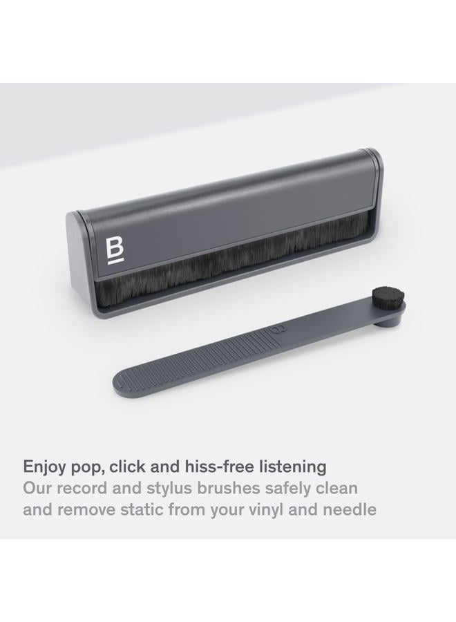 Boundless Audio Record Cleaning Kit - 2-in-1 Vinyl Cleaning Kit Includes Record Brush & Stylus Cleaner - Carbon Fiber Anti-Static Vinyl & Stylus Brushes - Image 2