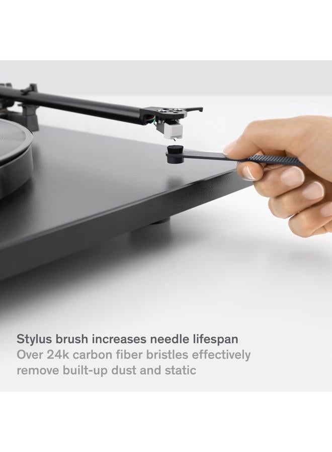 Boundless Audio Record Cleaning Kit - 2-in-1 Vinyl Cleaning Kit Includes Record Brush & Stylus Cleaner - Carbon Fiber Anti-Static Vinyl & Stylus Brushes - Image 4