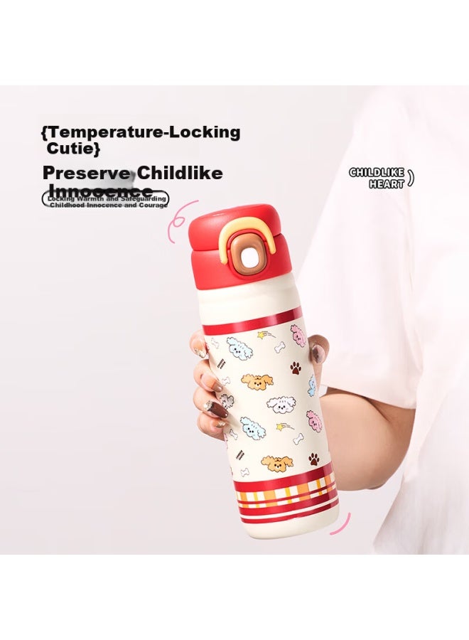 Miniso زجاجة معزولة بغطاء قابل للطي من سلسلة مينيسو بلاي 316 من الفولاذ المقاوم للصدأ 520 مل وردي - Image 3