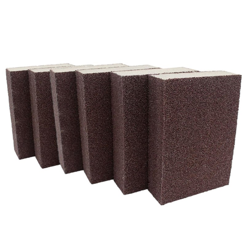 6Pcs Brown Red Nano Abrasive Sponge Blocks For Pot Rust Removal Kitchen Cleaning - Image 2