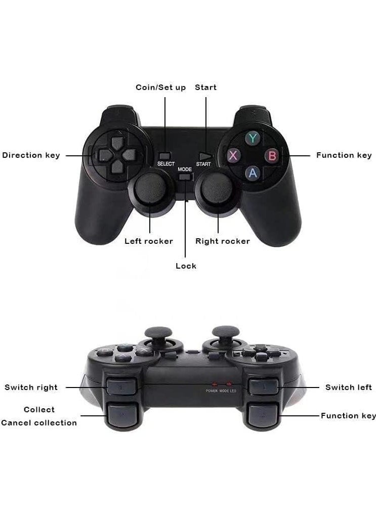 Classic M8 Game Stick 4K Game Console with Two 2.4G Wireless Gamepads Dual Players HDMI Output Built in 3500 Classic Games Compatible with Android TV/PC/Laptop/Projector. - Image 3