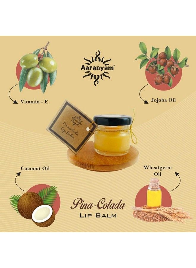 Aaranyam Organic ; Pina Colada Lip Balm For Men & Women Heals And Repairs Lasting Moisture Sun Protection & Nourishes 75 G - Image 5