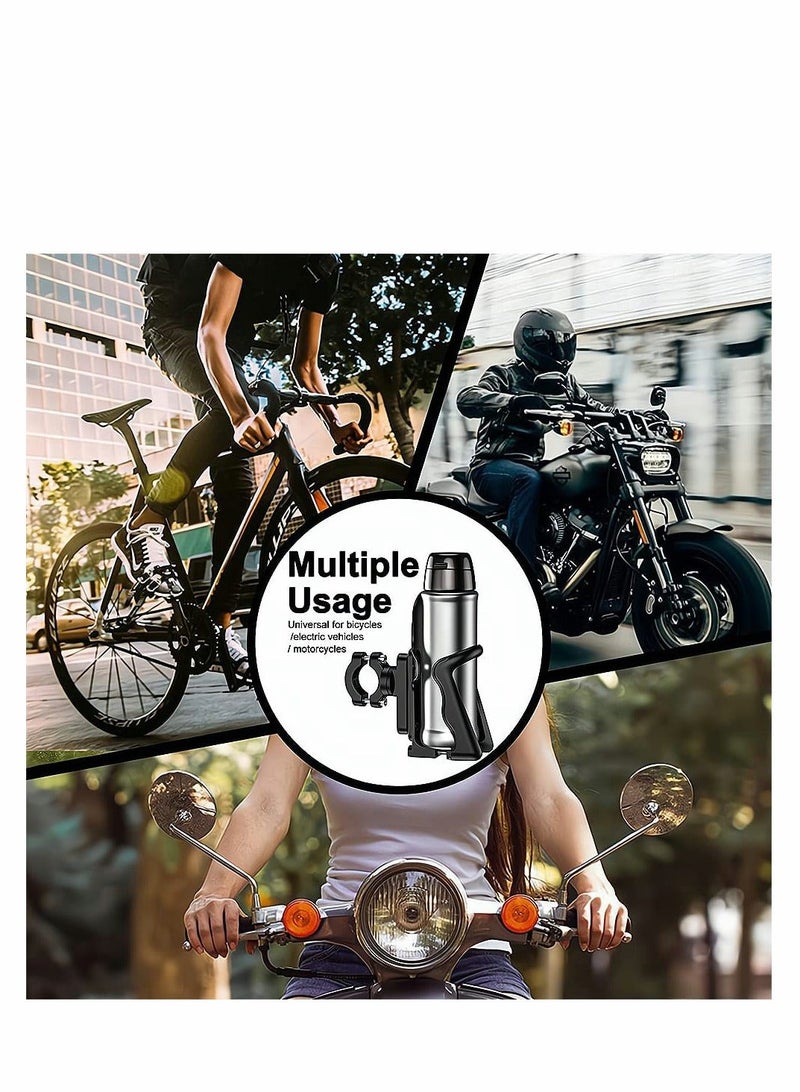 Y&D Small Bike Water Bottle Holder for 6-7.5 CM Diameter Bottle, Bicycle Cage Road Mountain Bikes, Adjustable Grip Buttons, Lightweight Strong Cup Outdoor Cycling, Black - Image 3