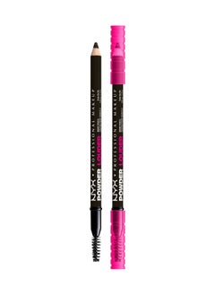 NYX PROFESSIONAL MAKEUP Powder Louder, Brow Pencil, 12Hr Wear, Buildable Micro-Fibers, Black  - Image 2