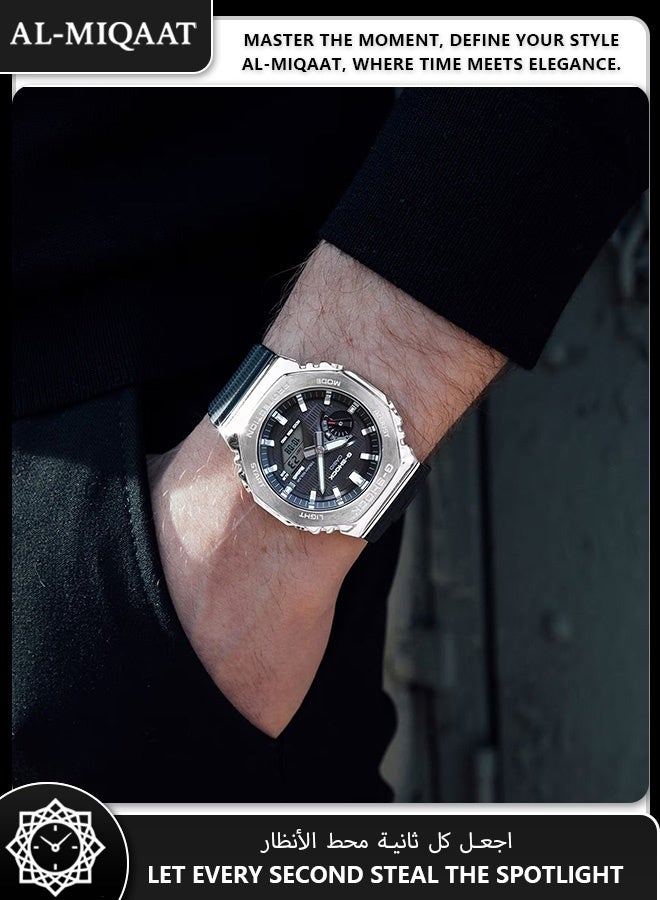 Casio G-Shock GBM-2100-1A Men’s Bluetooth Watch – Solar Power, Carbon Case, Shock Resistant, Minimalist Slim Design - Image 2