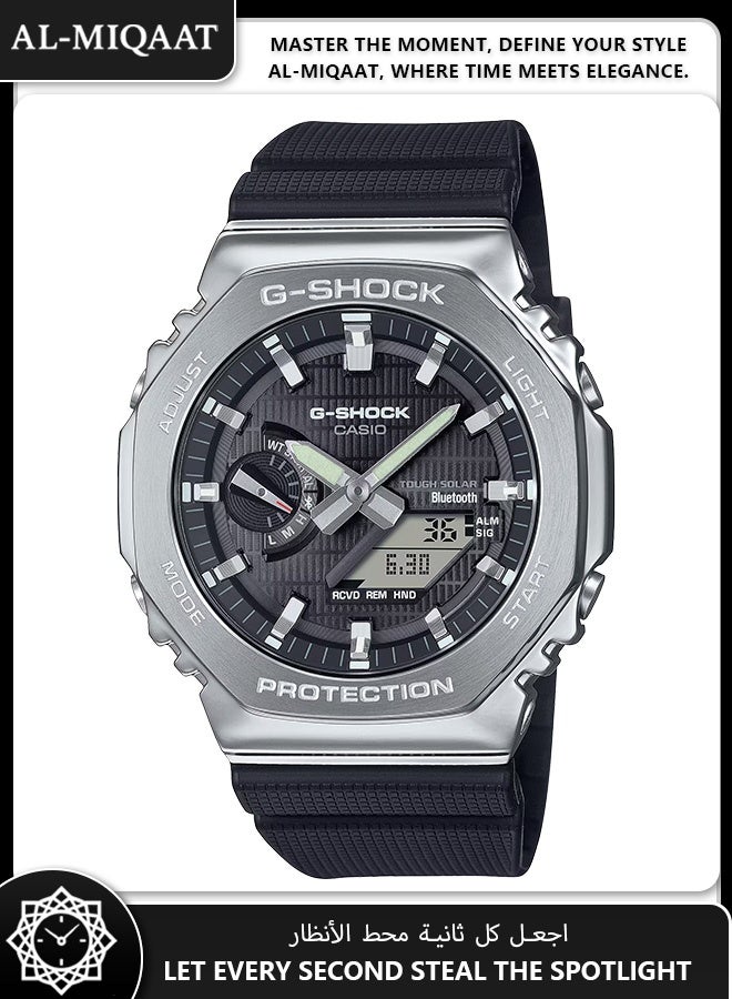 Casio G-Shock GBM-2100-1A Men’s Bluetooth Watch – Solar Power, Carbon Case, Shock Resistant, Minimalist Slim Design - Image 1