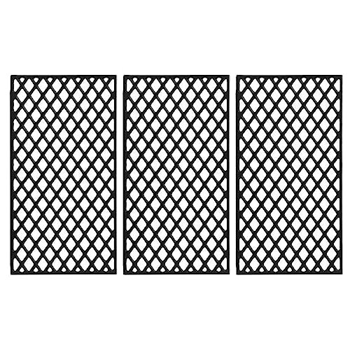 Grillflame Traeger Grill Grate KIT0451 HDW436 Grill Replacement Parts for Ironwood 885 Pro 780 Traeger 780 Pro Cast Iron Cooking Grates HDW443 Traeger Pellet Somker Grill Parts BBQ Grill Grids 3pcs - Image 1