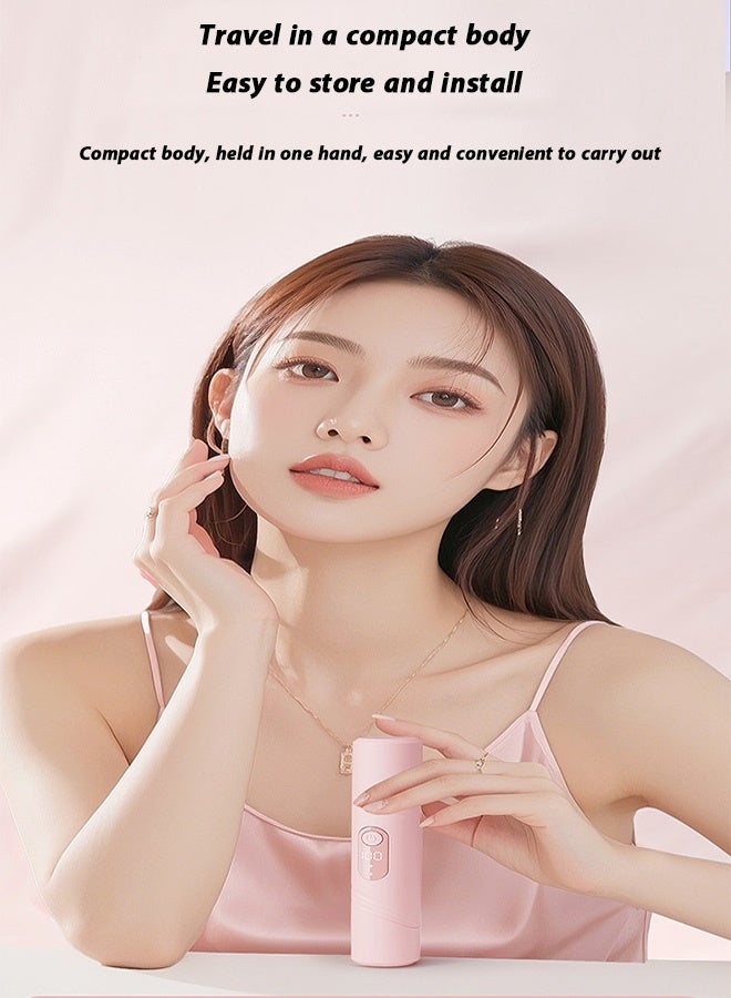 مانجي جهاز كهربائي لإزالة الشعر، جهاز خلع الشعر بدون ألم، مريح 2 في 1 مزيل شعر مزدوج الرأس للنساء (وردي) - Image 5