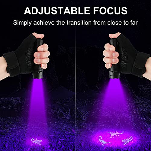 ULTRAFIRE Black Light UV Flashlight, Super Power UV 395-405 nm LED WF-502B Blacklight Flashlights for Leak Detector, Pet Urine Stain, Bed Bug Not Included Batteries - Image 2