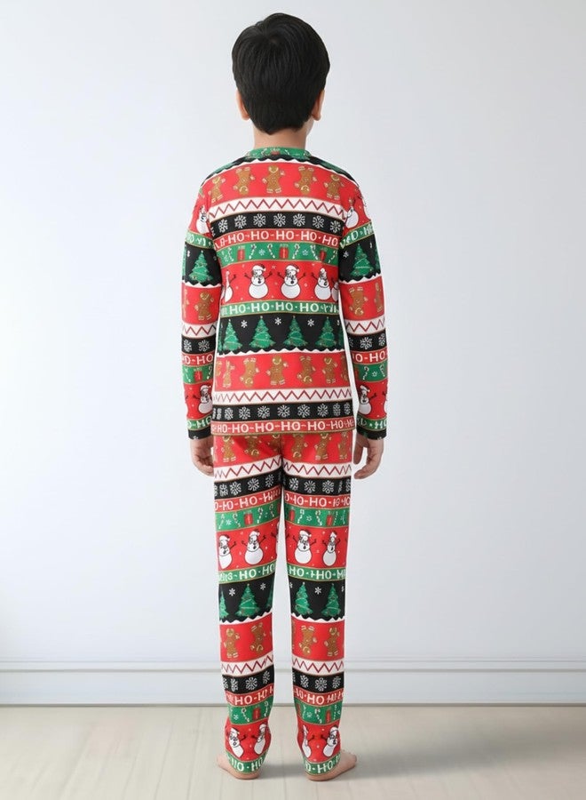 ANTHRILO Christmas RED Long Sleeve Pyjama Set - RED | 0-6 Months - Image 4