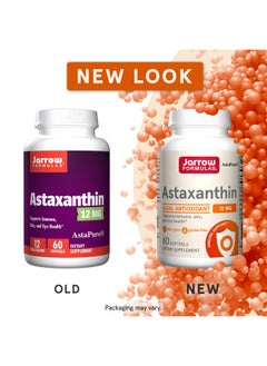 jarrow formulas Astaxanthin 12 Mg 60 Servings (Softgels) Algal Antioxidant Carotenoid Supports Immune Skin & Eye Health Dietary Supplement Gluten Free Non Gmo  - Image 3