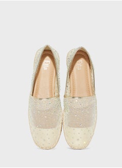 ELLA Mesh Diamante Espadrille  - Image 4