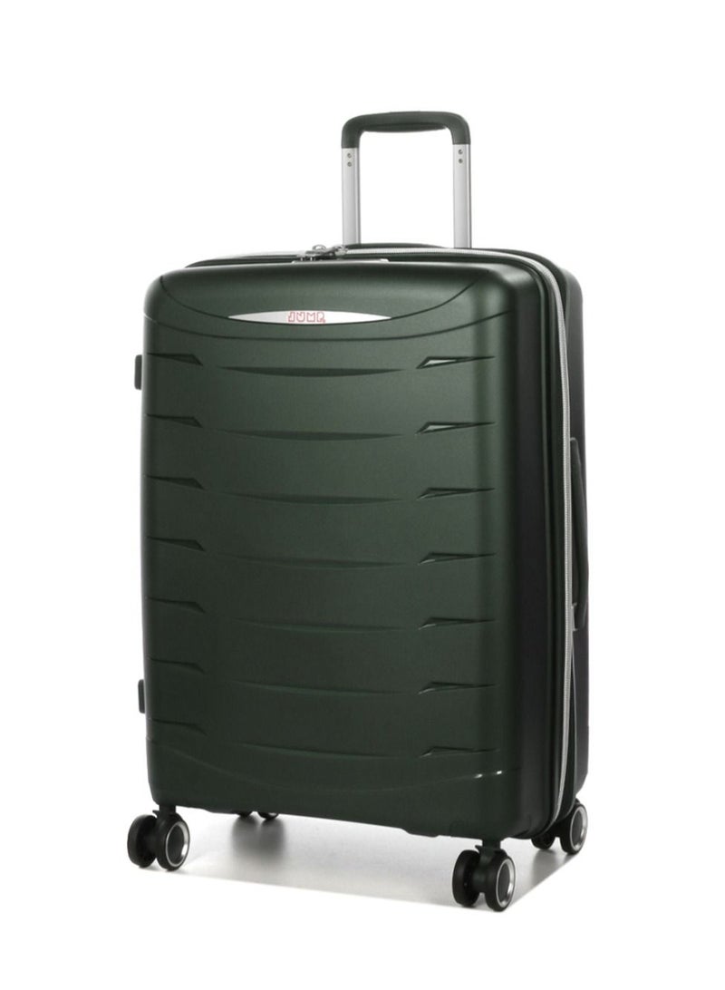 جامب فورانو 2 PP حقيبة سفر صلبة قابلة للتوسيع عربة أمتعة 66 سم كاكي متوسط - Image 1