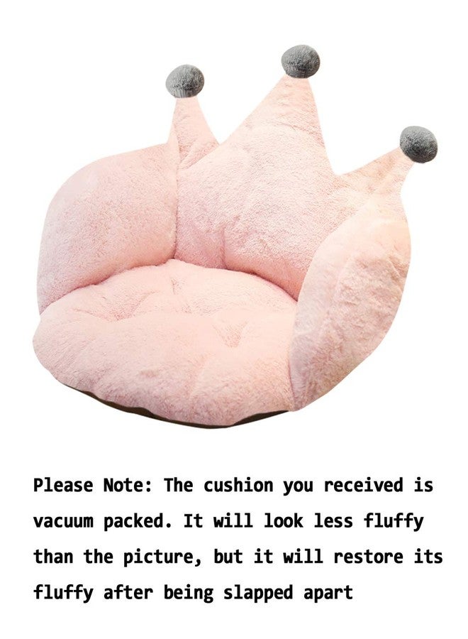 IPENNY Crown Office Soft Cushion Plush Comfort Seat Pad Cozy Warm Seat Pillow Armchair Seat Support Relieves Back Coccyx Sciatica and Tailbone Pain Relief Chair Cushions for Home Office Sofa Car Wheelchair - Image 5