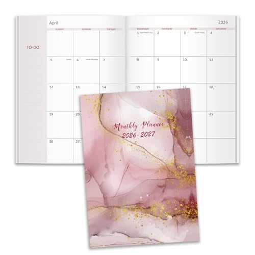 Getvow 2026-2027 Monthly Planner - 15 Months Calendar from April 2026 - June 2027, Monthly Planner 2026-2027 Easy to Organize Your Daily Life, 7" x 10", Pink - Image 1