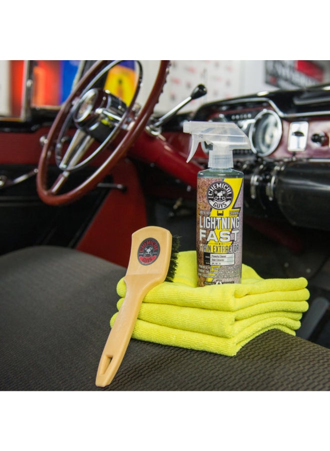 Chemical Guys Nifty Interior Car Detailing Brush Beige and Black 6.35 x 6.35 x 21.59 cm 7000412 - Image 5