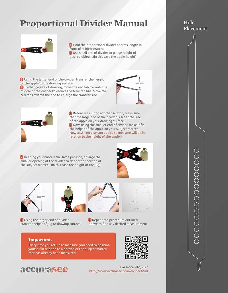 أكيوريسي مقسم تناسبي بطول 11 بوصة من Accurasee - مستلزمات رسم مطورة وأدوات تصميم - Image 5