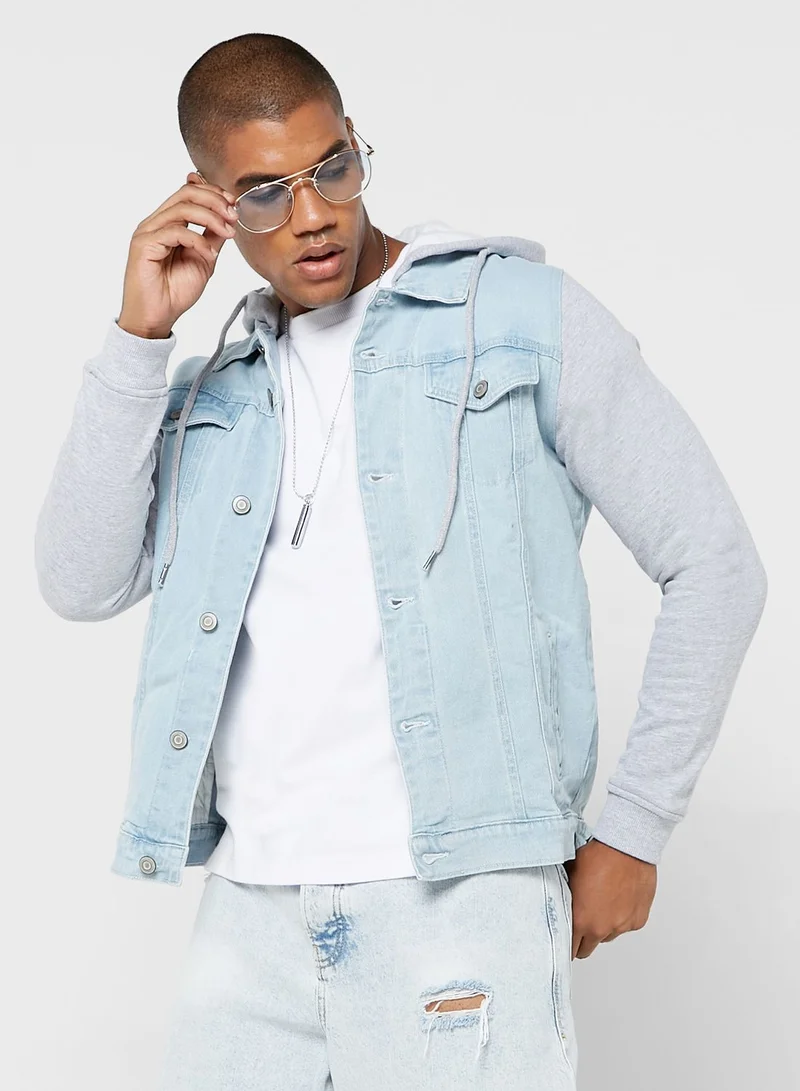 Seventy Five Hooded Denim Jacket