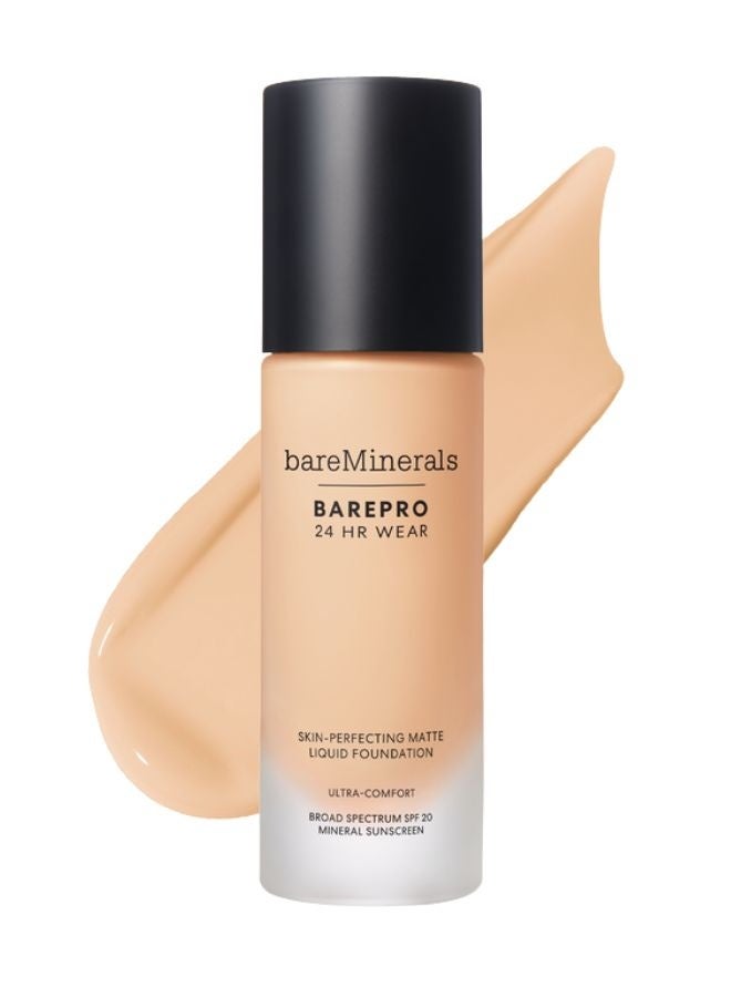 bareMinerals BAREPRO 24HR Matte Liquid Foundation SPF 20 – Fair 15 Neutral | Full-Coverage Long-Wear Matte Foundation – 30 ml - Image 1