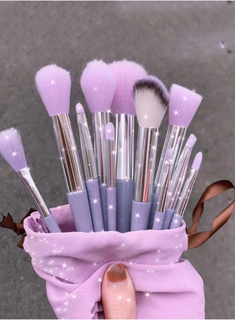 13-Piece Professional Makeup Brush Set with Travel Case – Full Face & Eye Brushes for Seamless Application - Image 2