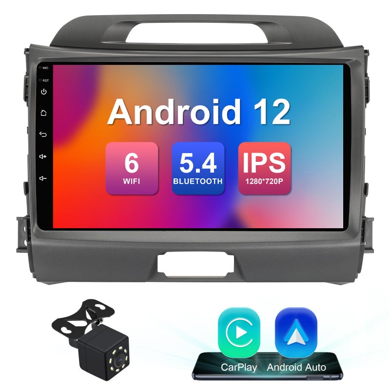 FeirTon 232G 9inch Android 12 Car Stereo for KIA Sportage 3 20102016 IPS Touchscreen Screen Car Radio with Carplay Android Auto Support Backup Camera GPS FM Navi BT SWC - Image 2