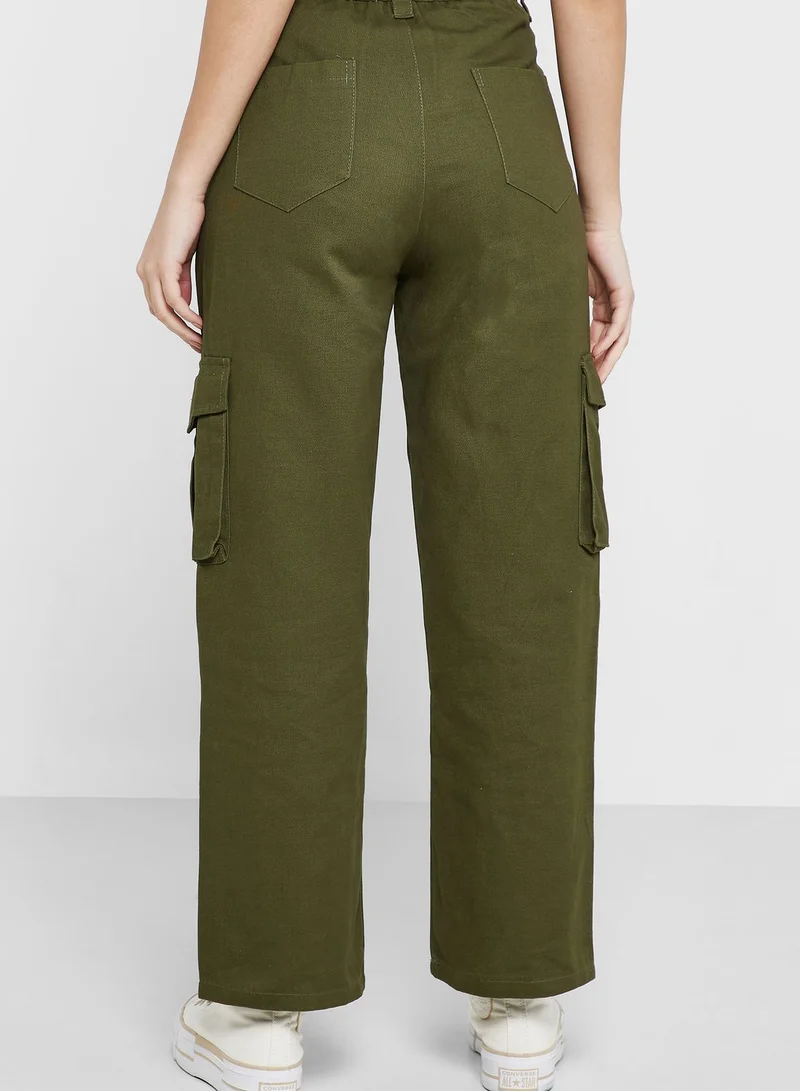Ginger Pocket Detailing Jeans