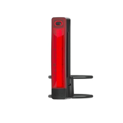 Knog Plus Bike Rear Light - LED Bike Tail Light – Rear Light Mounts to Your Seat Post, Seat Stay or Clips on Clothing - USB Rechargeable, Waterproof, Ultralight Cycling Safety - Black - Image 1