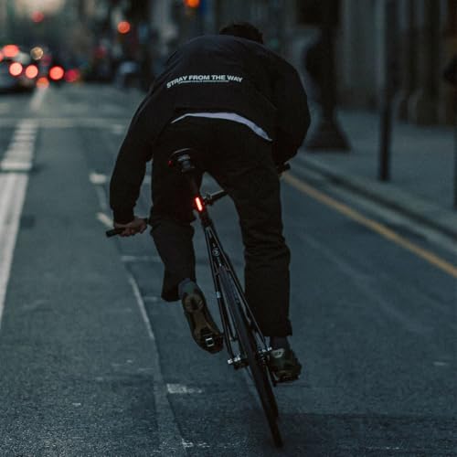 Knog Plus Bike Rear Light - LED Bike Tail Light – Rear Light Mounts to Your Seat Post, Seat Stay or Clips on Clothing - USB Rechargeable, Waterproof, Ultralight Cycling Safety - Black - Image 5
