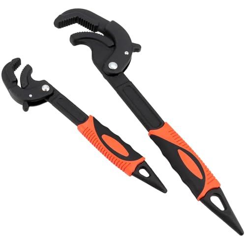 HOIGON 4 PCS 0.6''-2.4'' Multifunction Adjustable Wrenches, Self Adjusting Spanner, Quick Power Grip Pipe Wrench Set, 10 Inches 15 Inch - Image 5