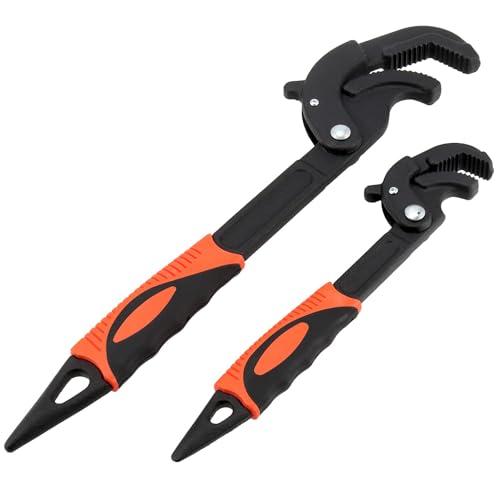 HOIGON 4 PCS 0.6''-2.4'' Multifunction Adjustable Wrenches, Self Adjusting Spanner, Quick Power Grip Pipe Wrench Set, 10 Inches 15 Inch - Image 4