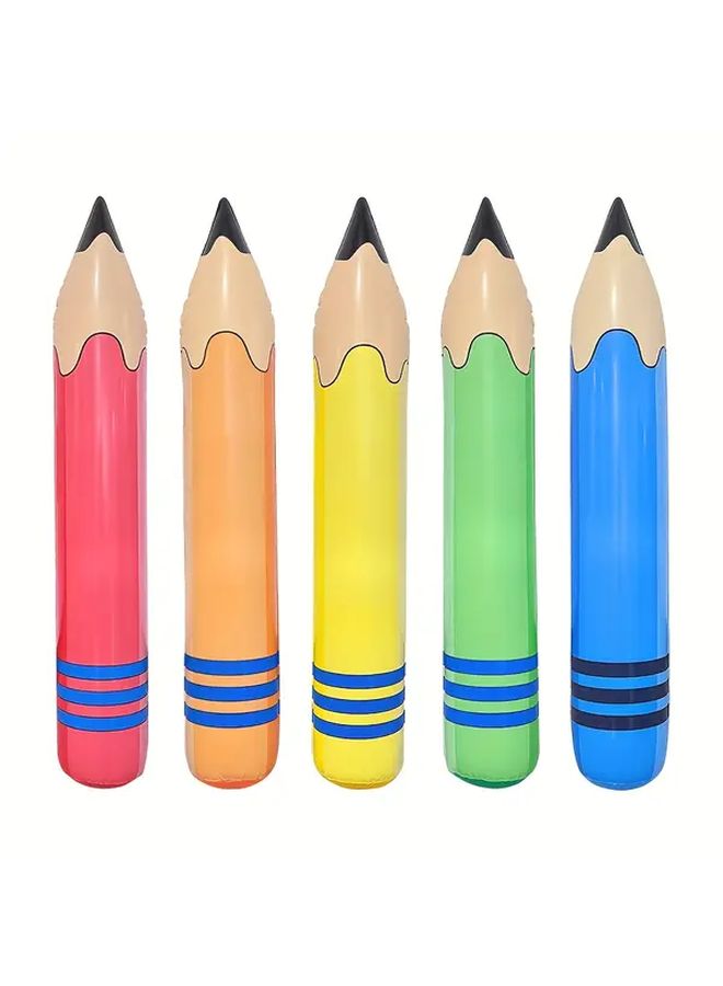5pcs Inflatable Colored Pencils For Bachelor Graduation Birthday Party Favors - Image 1