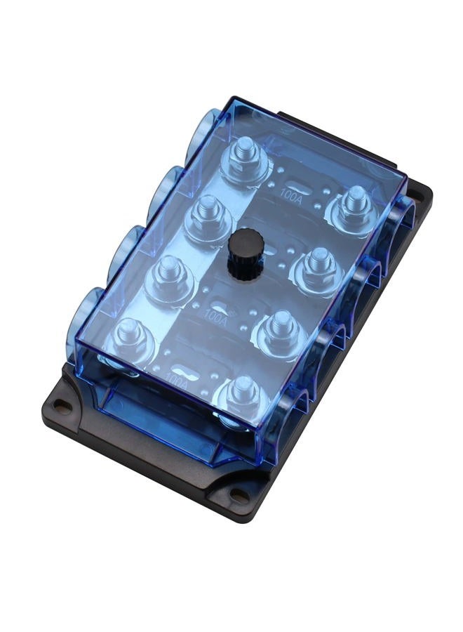 VOZINMOST 4-Way MEGA/AMG Fuse Holder with 4 PCS ANM Bolt-on Fuse 100A for Cars, Power Switch, GPS Positioning, LED Turn Signals - Image 2